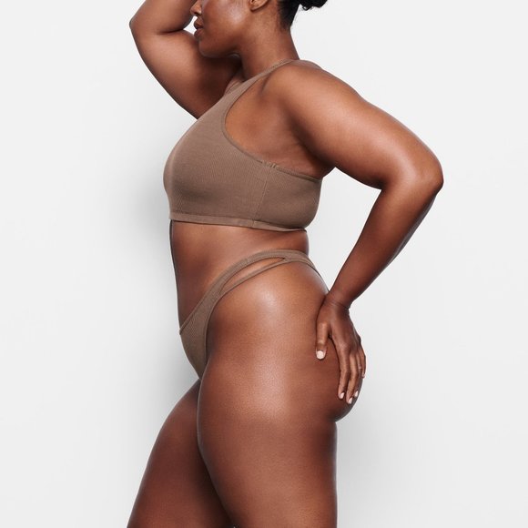 SKIMS Soft Lounge Cut Out Thong Lot of‎ 2 Marble Oxide Modal Blend 4X - Picture 5 of 15